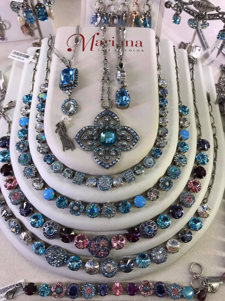Jewelry display in the store